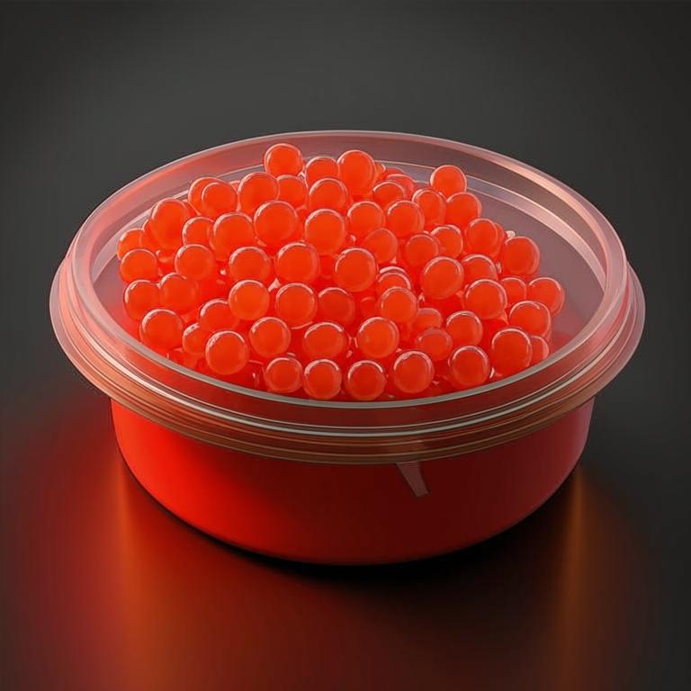 фото красной икры в пластиковой банке